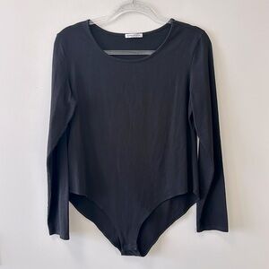 MangoPOP Black Long Sleeve Bodysuit • Sz XL